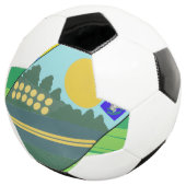 Big Funny Eggs Crossing the Road Fußball (Dreiviertel)