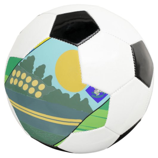 Big Funny Eggs Crossing the Road Fußball (Dreiviertel)