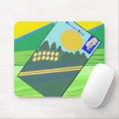 Big Funny Eggs Crossing the Road Mousepad (Mit Mouse)