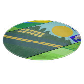 Big Funny Eggs Crossing the Road Paper cup Schneidebrett (Ecke)