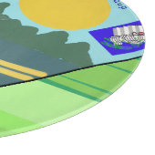 Big Funny Eggs Crossing the Road Paper cup Schneidebrett (Ecke)