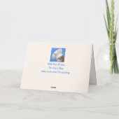 Big Fuzzy Wooly Sheep Geburtstag Karte (Rückseite)