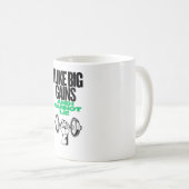 Big Gains Funny Gym Shirt Kaffeetasse (VorderseiteRechts)
