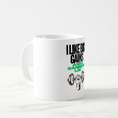Big Gains Funny Gym Shirt Kaffeetasse (Vorderseite Links)