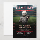 BIG GAME Football Party Invitation Einladung (Vorne/Hinten)