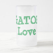 Big Gator Liebe Mattiert Glass Beer Tasse (Mittel)