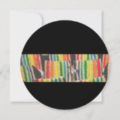 Big Gay Birthday Rainbow Cake laden Einladung (Rückseite)