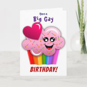 Big Gay Pastry Geburtstag Karte (Vorderseite)