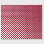 Big Gepunktete Option Vivid Burgundy Geschenkpapier (Flach)