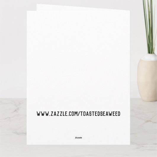 BIG GIANT WEDD HEIRATSKARTE KARTE (Rückseite)