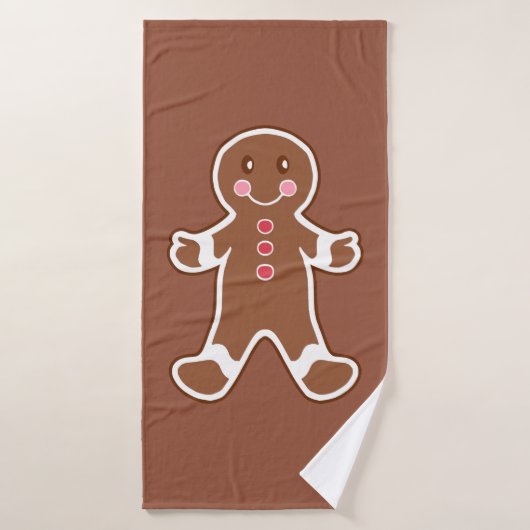 Big Gingerbrot Cookie Badehandtuch (Badehandtuch)
