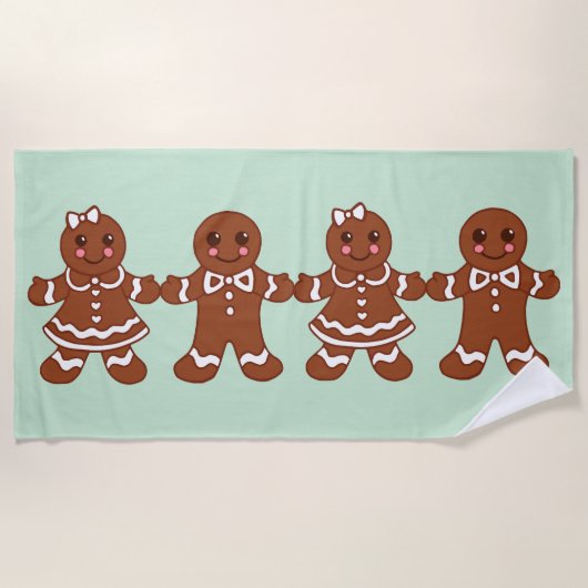 Big Gingerbrot Handtuchgeschenk Strandtuch (Vorderseite)