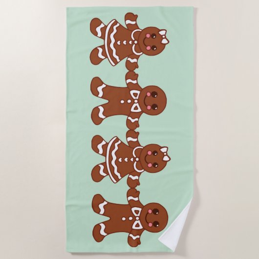 Big Gingerbrot Handtuchgeschenk Strandtuch (Vorderseite)