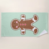 Big Gingerbrot Kekshandtuchgeschenk Strandtuch (Vorderseite)