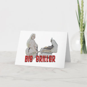 Big Girl Griller Birthday Cards Karte
