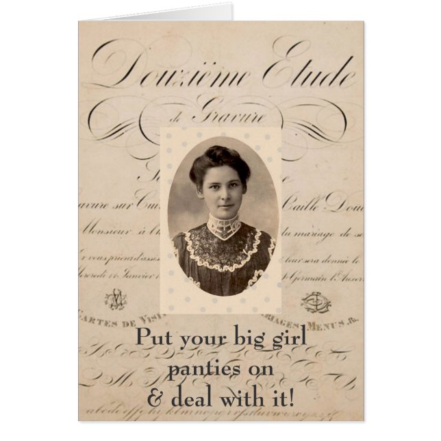 Big Girl Panties Card (Vorne)