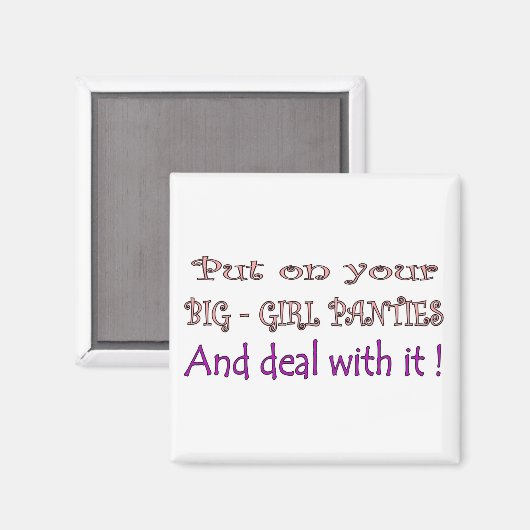 Big Girl Panties Magnet (Vorderseite/Rückseite)