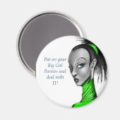 Big Girl Panties Magnet (Vorderseite/Rückseite)