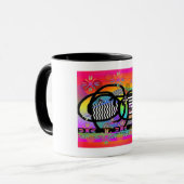 Big Glasses Funny Eyes Fun Tasse (Vorderseite Links)