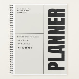 Big Goals (8,5" x 11"), Hard Cover, Black Spiral P Planer