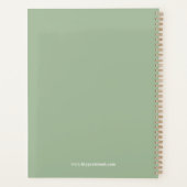 Big Goals Book White Sage Green Planer (Rückseite)