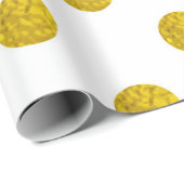 Big Gold Polka Dot Weihnachten Geschenkpapier (Rolleneckpunkt)