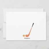 Big Golf Ball Boys Party Einladung (Rückseite)