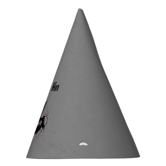 Big Gothic Beängstigend Bee Skull Bones on Wings G Partyhütchen (Rechts)