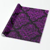 Big Gothic II Damask Eleganter Urlaub Geschenkpapier (Ungerollt)
