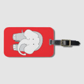 Big Gray Elephant Gepäckanhänger (Vorderseite (Horizontal))