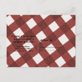 Big Greasy Hamburger Summer Cookie Red GRILLEN Par Einladungspostkarte (Rückseite)