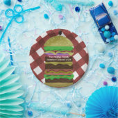 Big Greasy Hamburger Summer Cookie Red GRILLEN Par Pappteller (Party)