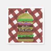 Big Greasy Hamburger Summer Cookie Red GRILLEN Par Serviette (Vorderseite)