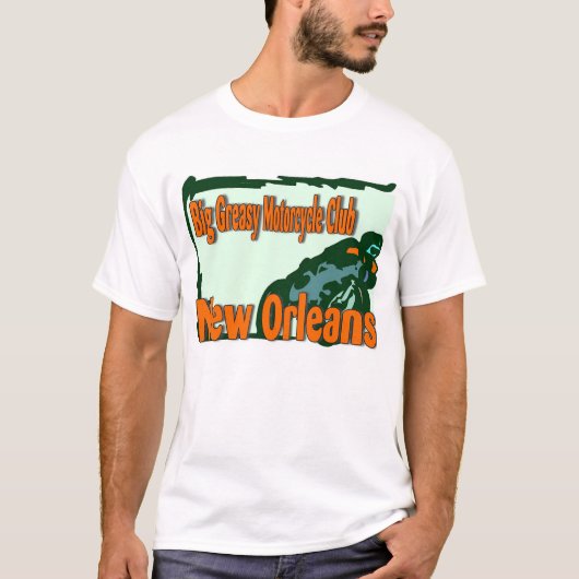 Big Greasy Motorrad Club, New Orleans T-Shirt (Vorderseite)