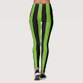 Big Green Black Stripes Leggings (Rückseite)