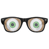 Big Green Eyeballs Sonnenbrille (Vorderseite)