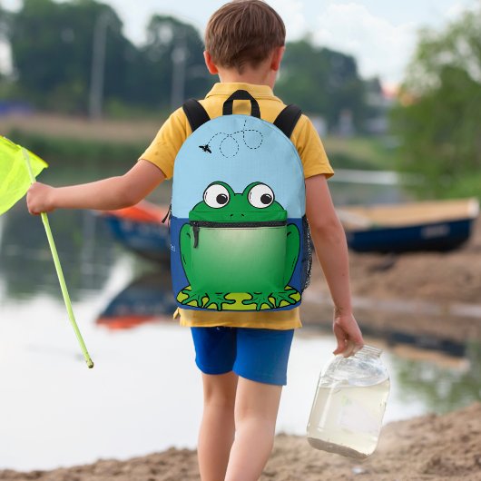 Big Green Frog Bedruckter Rucksack