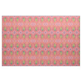 Big Green Käfer Bug on Red Strip Stoff (Fat Quarter (45,7 x 55,9 cm))