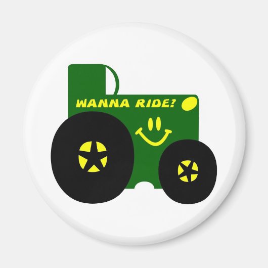 BIG GREEN TRACTOR MAGNET (Vorne)