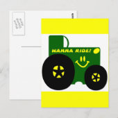 BIG GREEN TRACTOR POSTKARTE (Vorne/Hinten)