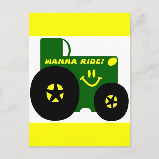 BIG GREEN TRACTOR POSTKARTE (Vorderseite)