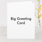 Big Greeting Card Karte (Gelbe Blume)