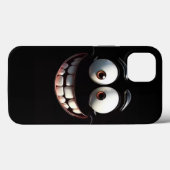 Big Grin Blackout iPhone Case (Rückseite (Horizontal))
