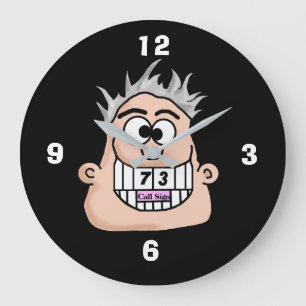 Big Grin Ham Radio Operator Wall Clock Große Wanduhr