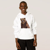 Big Grizzle Bär Naturerlebnis Geschenk Hoodie (Vorne ganz)
