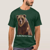 Big Grizzle Bären Naturschutz Kunstgeschenk T-Shirt (Vorderseite)