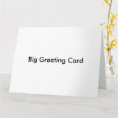 Big Gruß Card Karte (Gelbe Blume)
