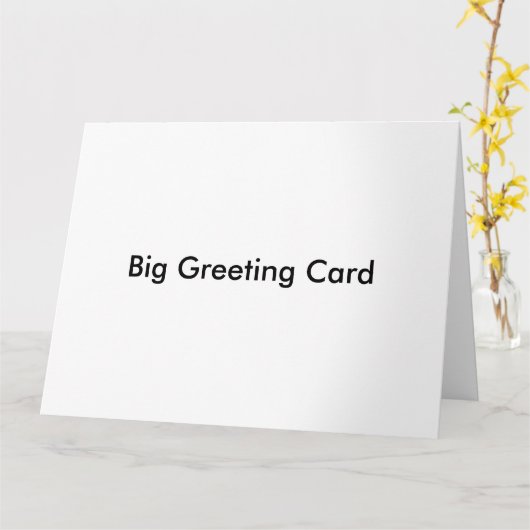 Big Gruß Card Karte (Gelbe Blume)