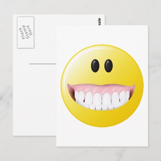 Big Gums Face Postkarte (Vorne/Hinten)