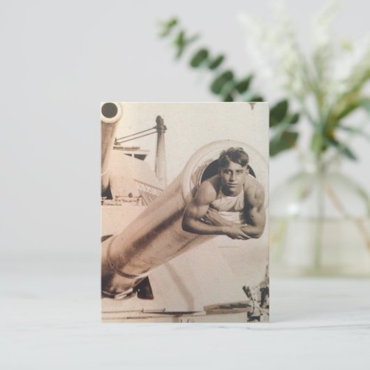 Big Guns Postkarte (Stehend Vorderseite)